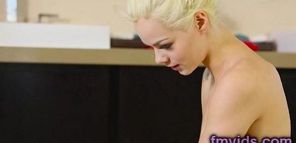  Lovely blonde Elsa Jean fucked after massage